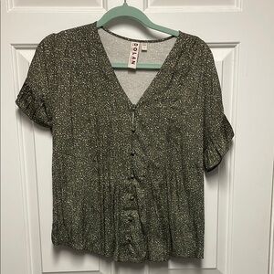 Anthropologie button-front top